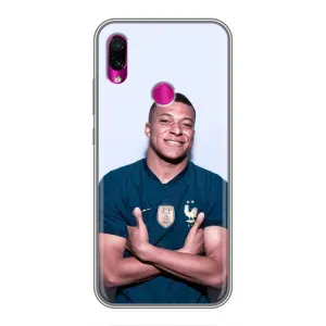 Чохол (TPU) з Футболістом на Xiaomi Redmi Note 7 Pro (Мбаппешичка)