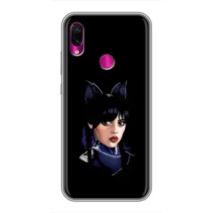 Чохол з картинкою Венсдей на Xiaomi Redmi Note 7 Pro (Мила Венсдей)