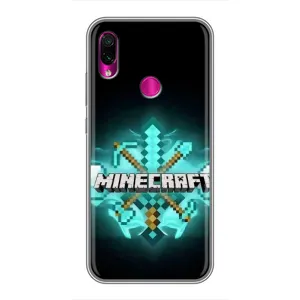 Чехол майнкрафт для Xiaomi Redmi Note 7 Pro (MineCraft 2)