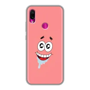 Чехлы с Патриком на Xiaomi Redmi Note 7 Pro (Мордочка Патрика)