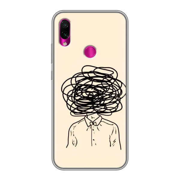Чехол с рисунком «Мысли» для Xiaomi Redmi Note 7 Pro Чехол с рисунком «Мысли» для Xiaomi Redmi Note 7 Pro