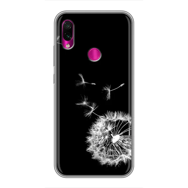 Чехол с рисунком «Одуванчик на чёрном» для Xiaomi Redmi Note 7 Pro Чехол с рисунком «Одуванчик на чёрном» для Xiaomi Redmi Note 7 Pro