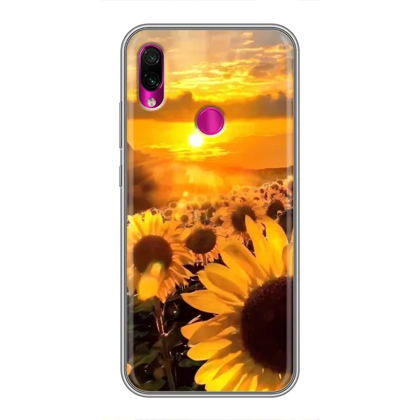 Чохол з малюнком «поле соняшників» для Xiaomi Redmi Note 7 Pro