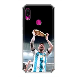 Чохли Лео Мессі Аргентина для Xiaomi Redmi Note 7 Pro (Щасливий Мессі)