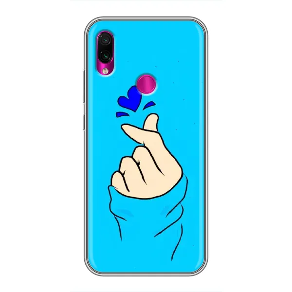 Чехол с рисунком «Сердце на синем» для Xiaomi Redmi Note 7 Pro Чехол с рисунком «Сердце на синем» для Xiaomi Redmi Note 7 Pro