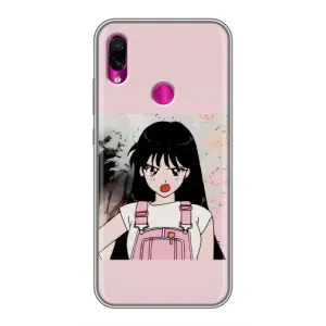 Чехол с персонажами АНИМЕ на Xiaomi Redmi Note 7 Pro (Сейлор Марс)