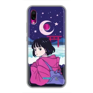 Чехол с персонажами АНИМЕ на Xiaomi Redmi Note 7 Pro (Синобу Миякэ)