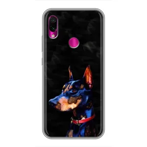 Бампер для Xiaomi Redmi Note 7 Pro с картинкой "Песики" (Собака Мопс)