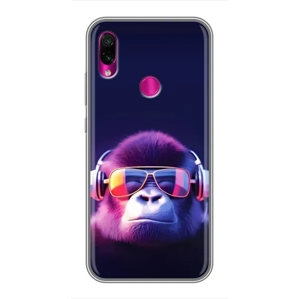 Чехол с рисунком «Стильная обезьяна» для Xiaomi Redmi Note 7 Pro Чехол с рисунком «Стильная обезьяна» для Xiaomi Redmi Note 7 Pro
