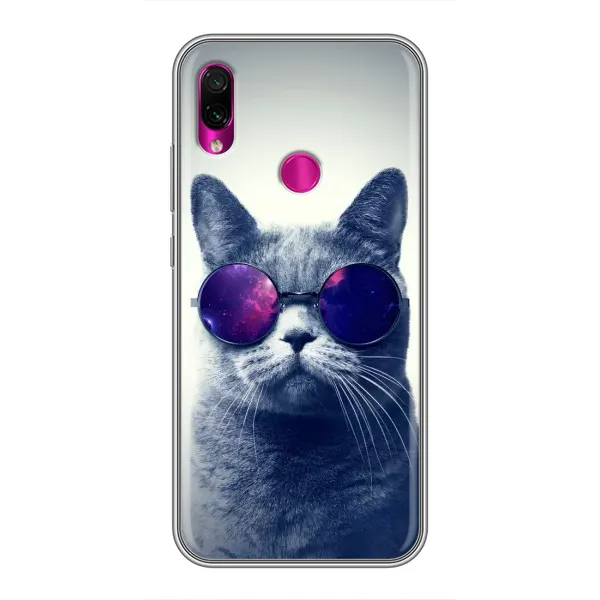 Чехол с рисунком «Стильный КОТ» для Xiaomi Redmi Note 7 Pro Чехол с рисунком «Стильный КОТ» для Xiaomi Redmi Note 7 Pro