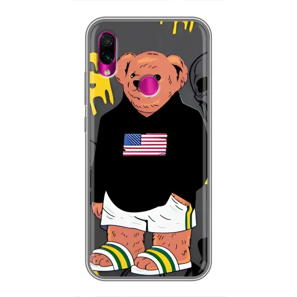 Чехол с рисунком «Teddy USA» для Xiaomi Redmi Note 7 Pro Чехол с рисунком «Teddy USA» для Xiaomi Redmi Note 7 Pro