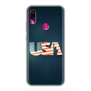 Чохол Прапор USA для Xiaomi Redmi Note 7 Pro (USA)