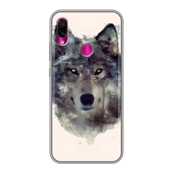 Чехол с рисунком «Волк» для Xiaomi Redmi Note 7 Pro Чехол с рисунком «Волк» для Xiaomi Redmi Note 7 Pro