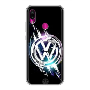 Чехол "Фольксваген" для Xiaomi Redmi Note 7 Pro (Volkswagen на черном)