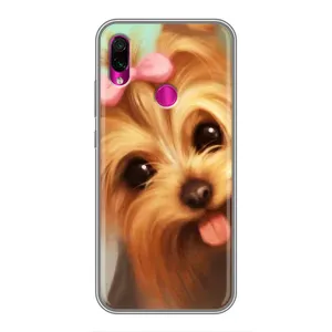 Чехол (ТПУ) Милые собачки для Xiaomi Redmi Note 7 Pro (Йоршенский терьер)