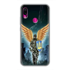 Патріотичний Чохол для Xiaomi Redmi Note 7 Pro (ЗСУ з крильми)