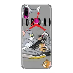 Силиконовый Чехол Nike Air Jordan на редми ноут 7 (Air Jordan)