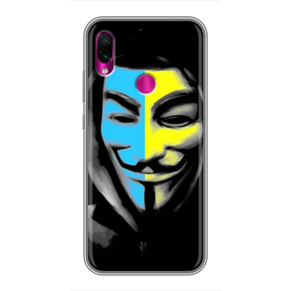 Чехол с рисунком «Анонимус патриот» для Xiaomi Redmi Note 7 Чехол с рисунком «Анонимус патриот» для Xiaomi Redmi Note 7