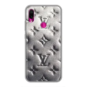 Текстурный Чехол Louis Vuitton для редми ноут 7 (Бежевый ЛВ)