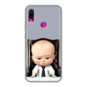 Мультяшный принт на Чехол для редми ноут 7 (BOSS)