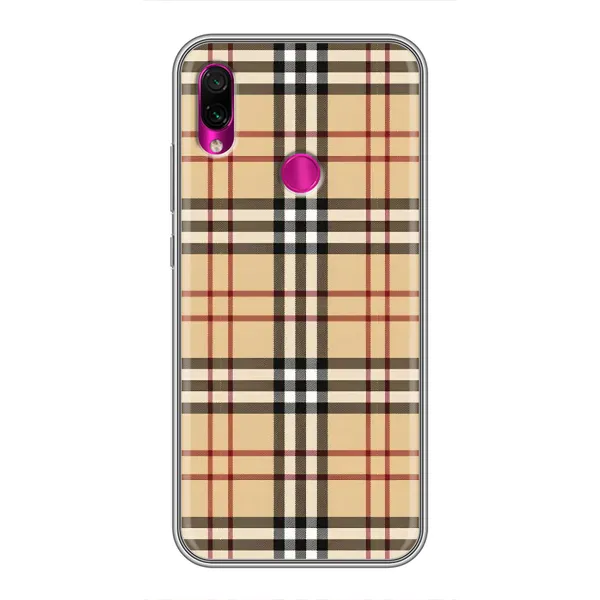 Чехол с рисунком «Burberry стиль» для Xiaomi Redmi Note 7 Чехол с рисунком «Burberry стиль» для Xiaomi Redmi Note 7
