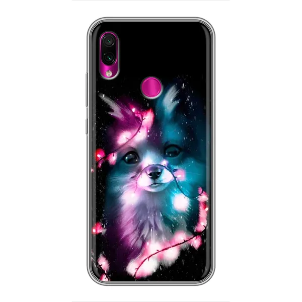 Чехол с рисунком «Черная Лиса» для Xiaomi Redmi Note 7 Чехол с рисунком «Черная Лиса» для Xiaomi Redmi Note 7