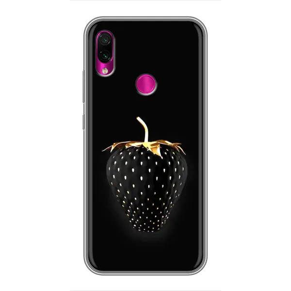 Чехол с рисунком «Чёрная клубника» для Xiaomi Redmi Note 7 Чехол с рисунком «Чёрная клубника» для Xiaomi Redmi Note 7