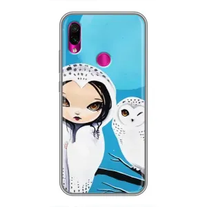 Чехлы с принтом СОВЫ для Xiaomi Redmi Note 7 (Девочка Сова)