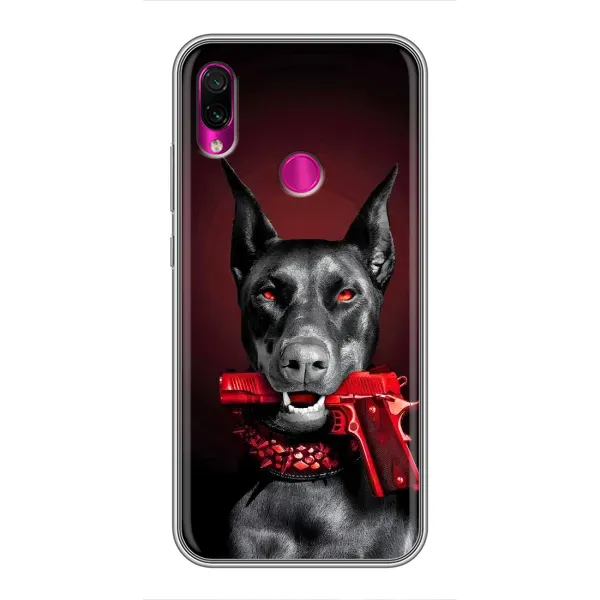 Чехол с рисунком «Доберман злой» для Xiaomi Redmi Note 7 Чехол с рисунком «Доберман злой» для Xiaomi Redmi Note 7
