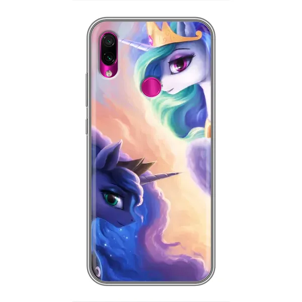 Чехол с рисунком «Единорожки на тучках» для Xiaomi Redmi Note 7 Чехол с рисунком «Единорожки на тучках» для Xiaomi Redmi Note 7