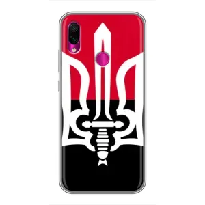 Чохли УПА (Червоно-Чорний) на Xiaomi Redmi Note 7 (Герб України)