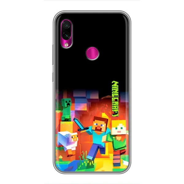 Чехол с рисунком «Герой Майнкрафт» для Xiaomi Redmi Note 7 Чехол с рисунком «Герой Майнкрафт» для Xiaomi Redmi Note 7