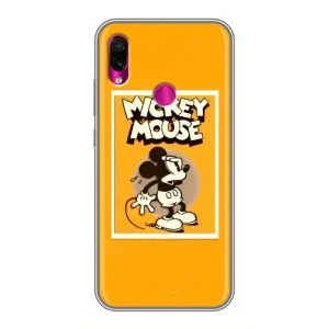 Чехлы с принтом Микки Маус на Xiaomi Redmi Note 7 (Испуганный Микки)