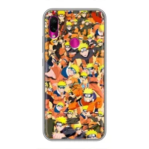Чохли з принтом НАРУТО на Xiaomi Redmi Note 7 (Коллаж Наруто)