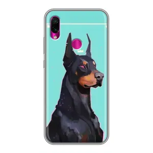 Чехол ДОБЕРМАН для Xiaomi Redmi Note 7 (Король доберман)