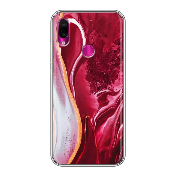 Чехол с рисунком «Красный мрамор» для Xiaomi Redmi Note 7 Чехол с рисунком «Красный мрамор» для Xiaomi Redmi Note 7