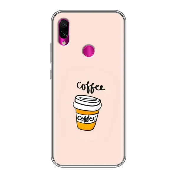Чехол с рисунком «Кружка кофе» для Xiaomi Redmi Note 7 Чехол с рисунком «Кружка кофе» для Xiaomi Redmi Note 7