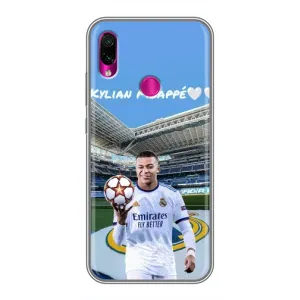 Чехол (TPU) с Футболистом на Xiaomi Redmi Note 7 (Mbappe Real)