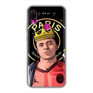 Чехол (TPU) с Футболистом на Xiaomi Redmi Note 7 (Mbappe King)