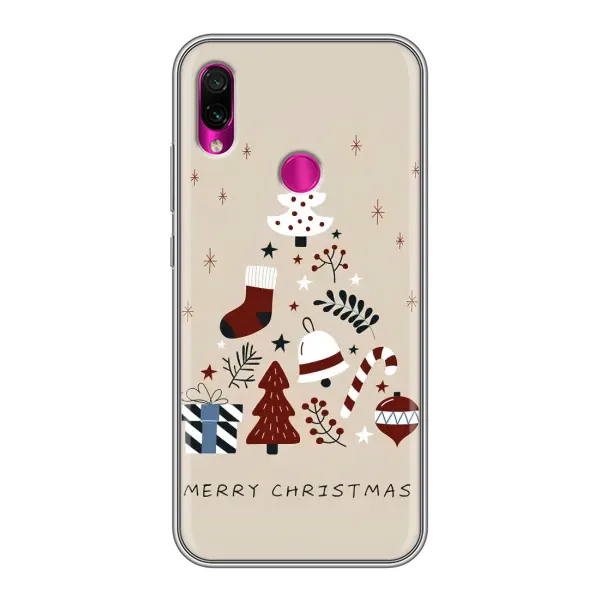 Чехол с рисунком «Merry Christmas» для Xiaomi Redmi Note 7