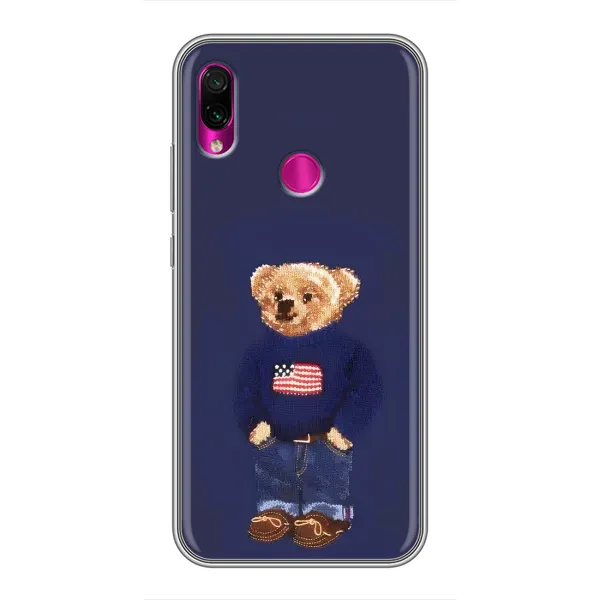 Чехол с рисунком «Мишка USA» для Xiaomi Redmi Note 7 Чехол с рисунком «Мишка USA» для Xiaomi Redmi Note 7