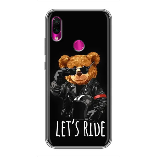 Чехол с рисунком «Модный Мишка» для Xiaomi Redmi Note 7 Чехол с рисунком «Модный Мишка» для Xiaomi Redmi Note 7