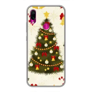 Чехол Новогодняя Елка на Xiaomi Redmi Note 7 (Новогодний принт)