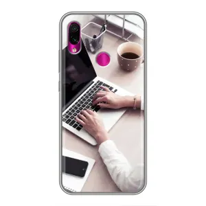 Силиконовый бампер (Работники) на Xiaomi Redmi Note 7 (Офисный работник)