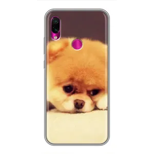 Чехол (ТПУ) Милые собачки для Xiaomi Redmi Note 7 (Померанский шпиц)