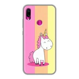 Чехол Unicorn на Xiaomi Redmi Note 7 (Радужный Единорог)