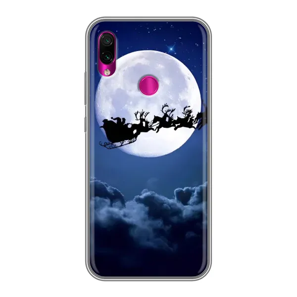 Чехол с рисунком «Санта - луна» для Xiaomi Redmi Note 7