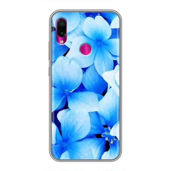 Чехол с рисунком «Синие цветы» для Xiaomi Redmi Note 7 Чехол с рисунком «Синие цветы» для Xiaomi Redmi Note 7