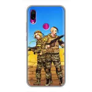 Чохли з принтом (Воїни ЗСУ) для Xiaomi Redmi Note 7