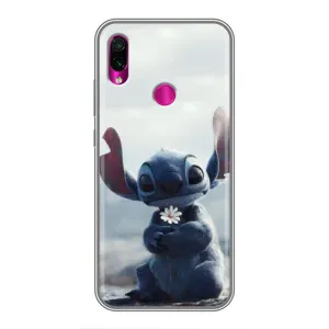 Чохол з малюнком «Стіч з квіткою» для Xiaomi Redmi Note 7